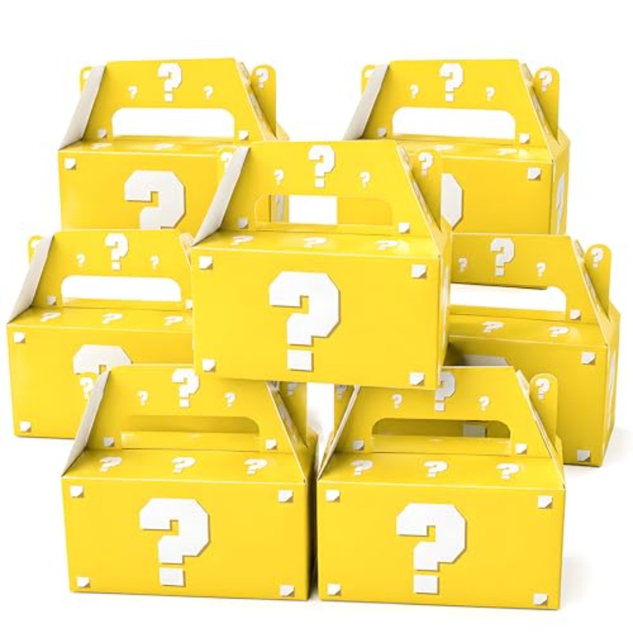 Party Games Questions For Adults - 12팩 픽셀 비디오 게임 물음표 생일