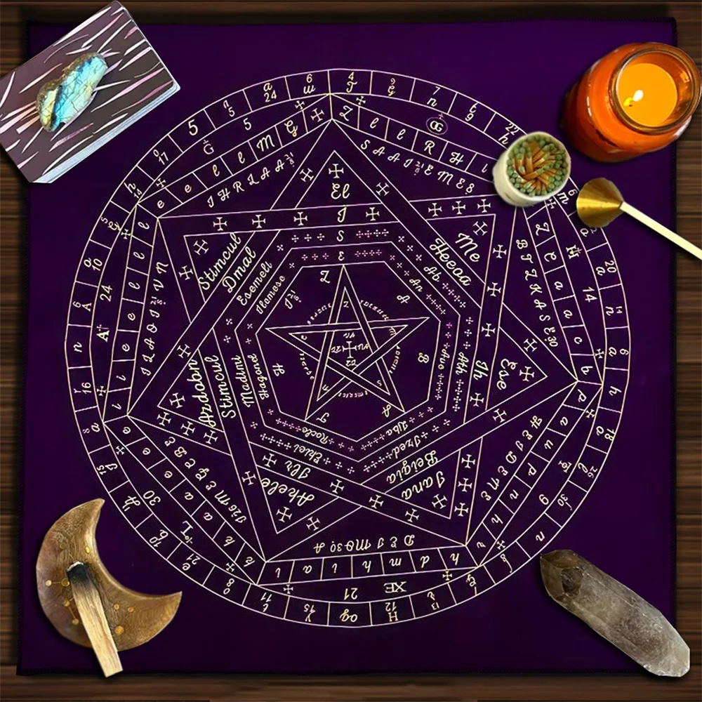 Zodiac Party Games - 타로 카드 식탁보 Sigillum Dei Aemeth