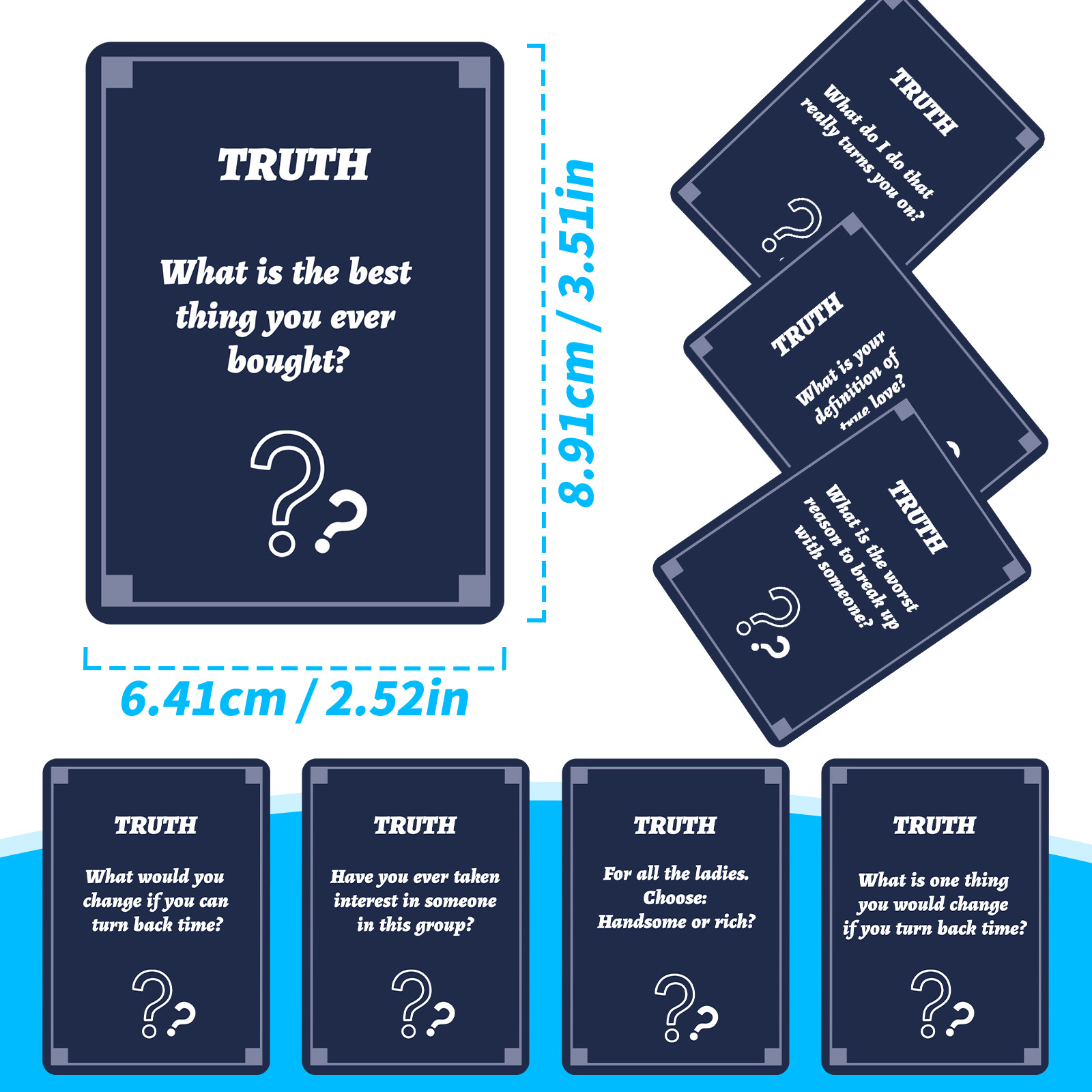 성인을 위한 50Pcs 파티 게임 카드 그룹 아이스브레 - Party Games Questions For Adults 리뷰 및 가격