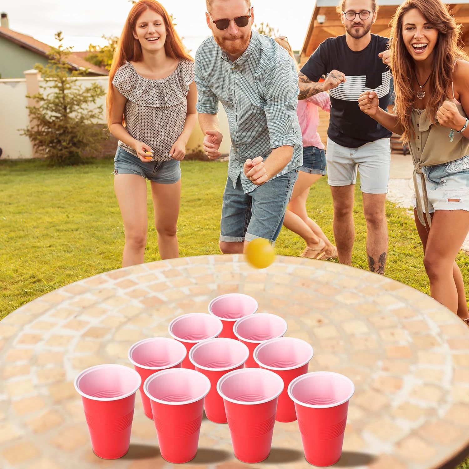 컵퐁 게임 세트 22개, 16온스 플라스틱 파티컵 4개 - Party Games Jenga 리뷰 및 가격