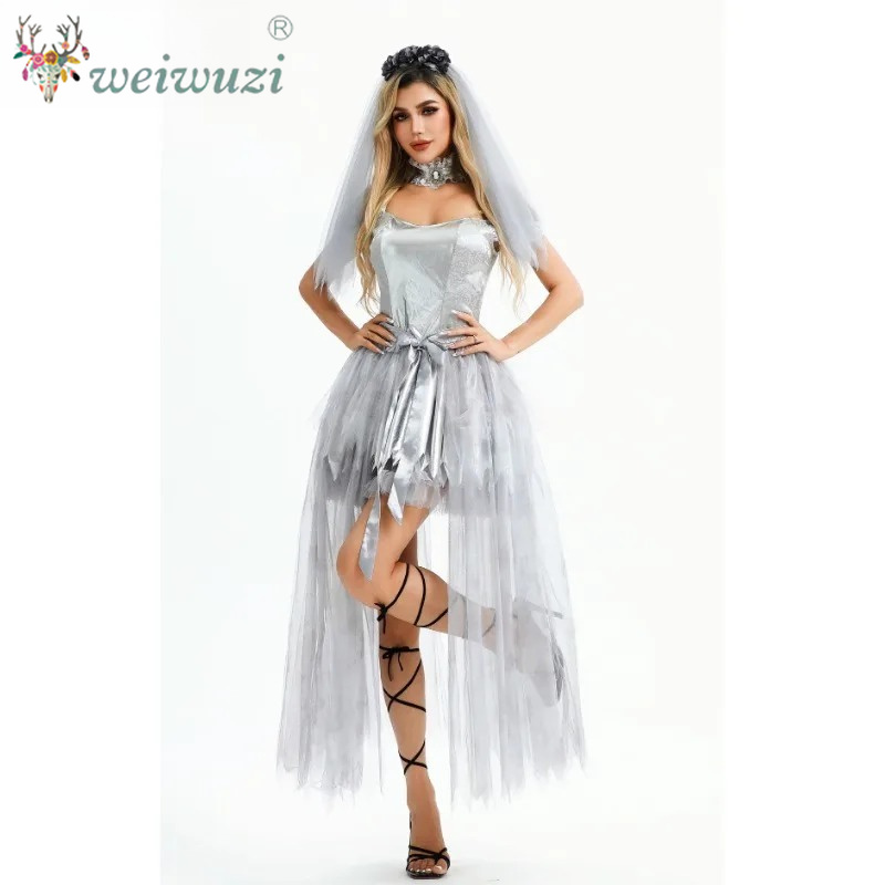 성인 무서운 해골 유령 신부 DressCostume 여 - Zombie Party Games For Adults 리뷰 및 가격