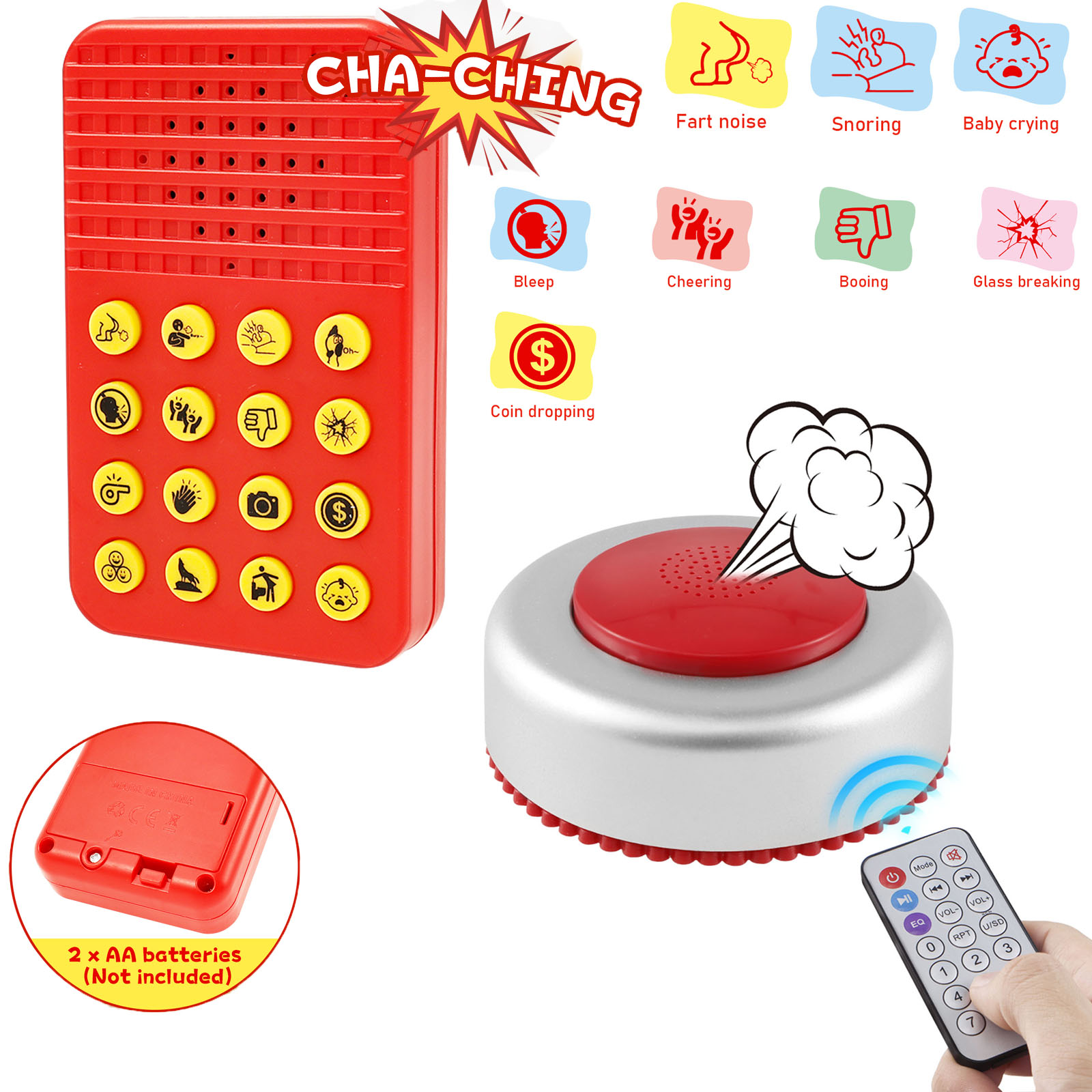 재미있는 소리 효과 기계, 원격 방귀 소리 발생기, 장 - Party Games Engagement 리뷰 및 가격