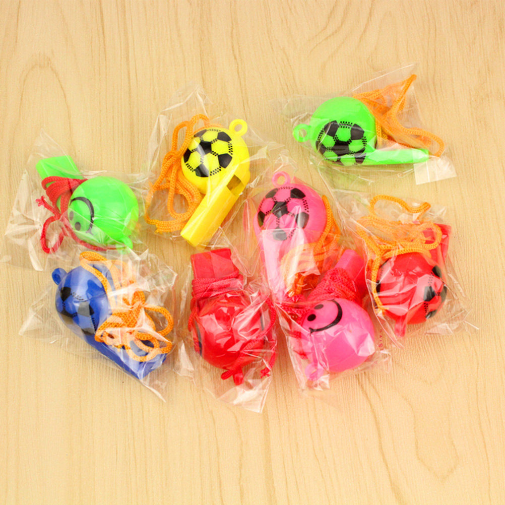 12Pcs 크리 에이 티브 축구 플라스틱 휘슬 어린이  - Party Games Entertainer 리뷰 및 가격
