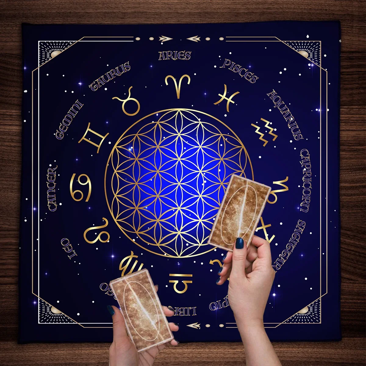 조디악 타로 식탁보 바퀴, 만다라 제단 천, 타로 매트 - Zodiac Party Games 리뷰 및 가격