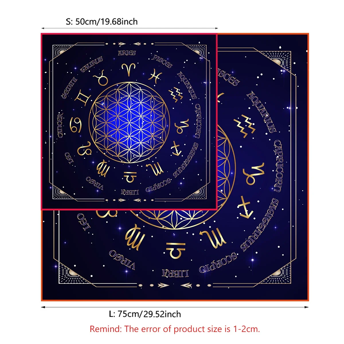 조디악 타로 식탁보 바퀴, 만다라 제단 천, 타로 매트 - Zodiac Party Games 리뷰 및 가격