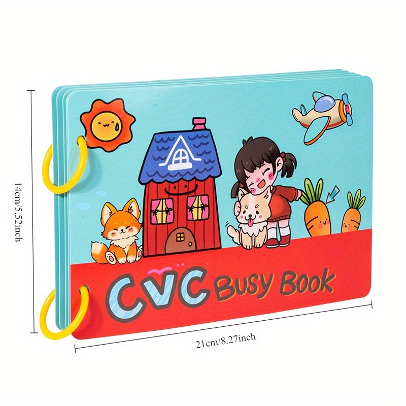 조기 학습자 CVC 단어 빌딩 바쁜 책 대화형 알파벳  - Party Games New Year 리뷰 및 가격