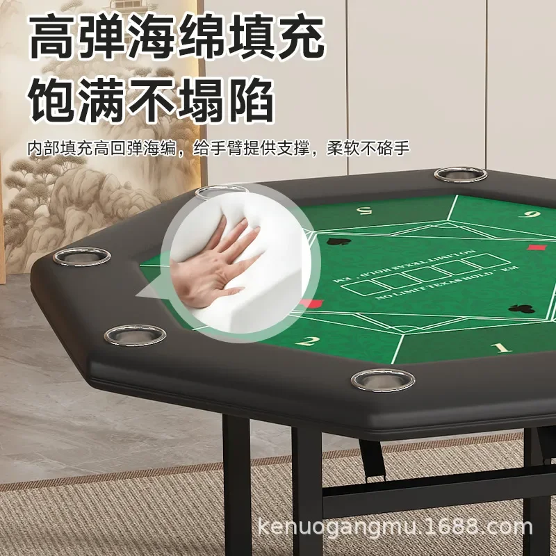접이식 팔각형 포커 테이블 휴대용 텍사스 홀덤 칩 게임 - Party Games Using Cards 리뷰 및 가격