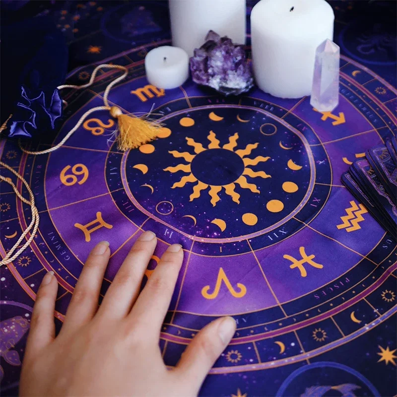 타로 천 점성술 휠 점성술 벨벳 천 점술 보드 게임 매 - Zodiac Party Games 리뷰 및 가격