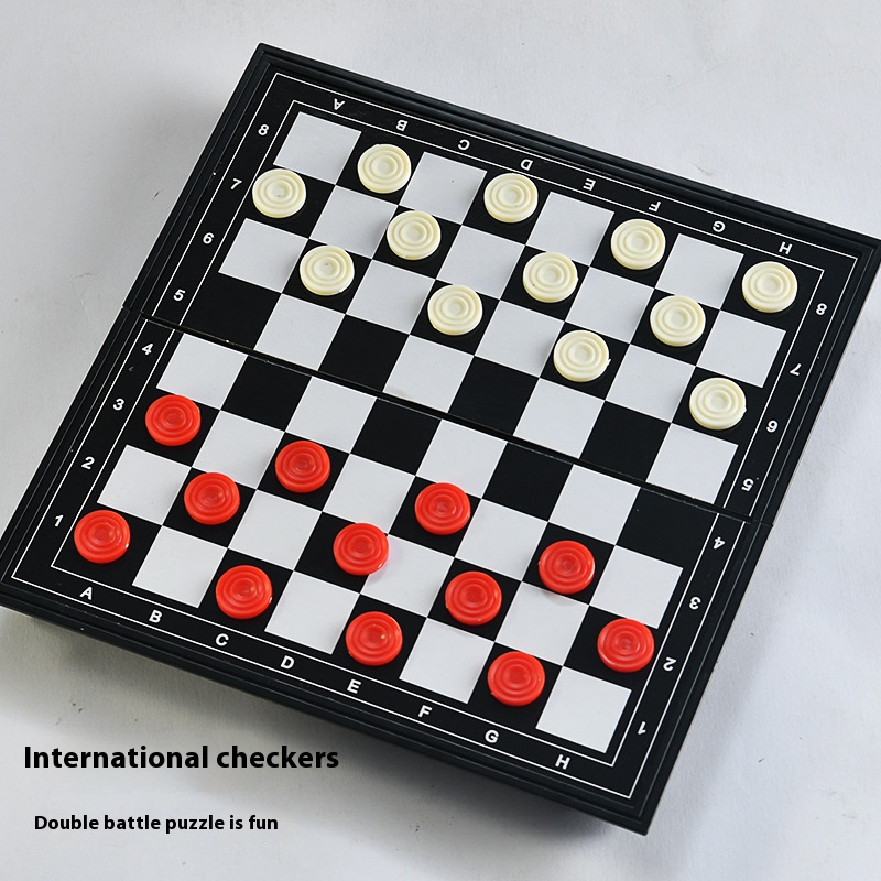투인원 접이식 보드 장난감, 국제 체스 체커, 휴대용  - Party Games Multiplayer 리뷰 및 가격