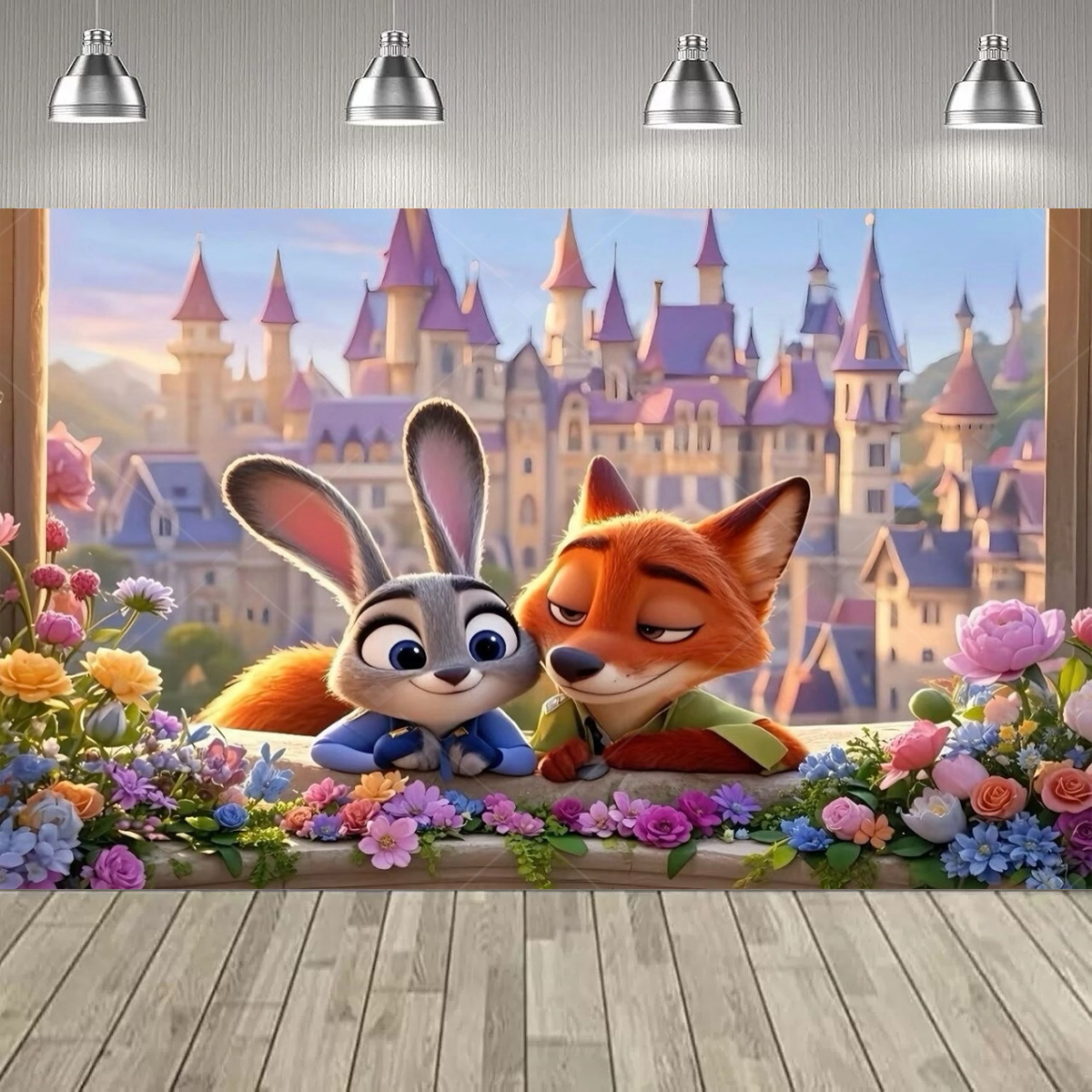 만화 Zootopia 파티 장식 배경 귀여운 Zooto - Zootopia Party Games 리뷰 및 가격
