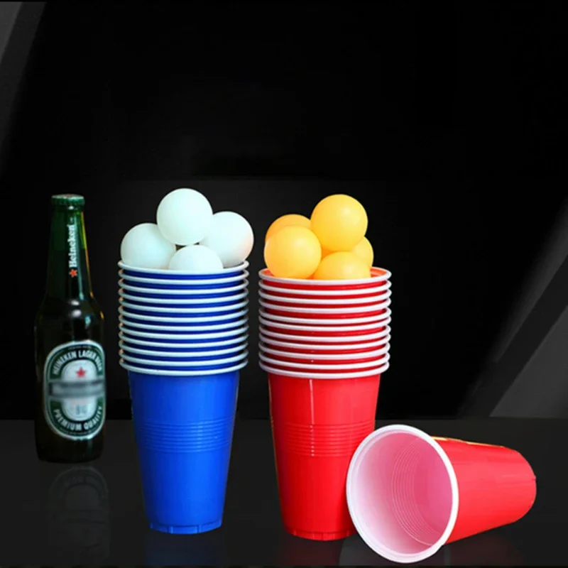 24 개/대 일회용 컵 플라스틱 컵 맥주 탁구 게임 키 - Party Games Jenga 리뷰 및 가격