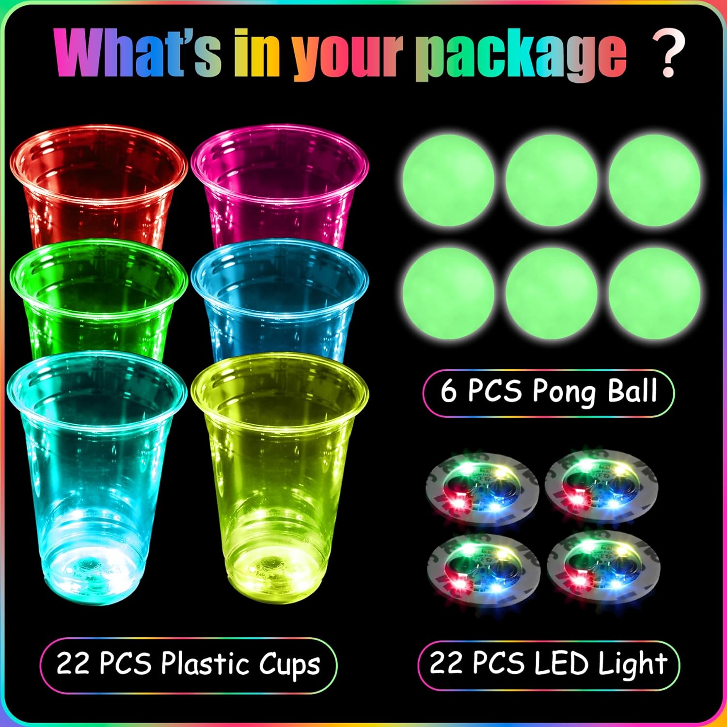 빛나는 파티 맥주 탁구 게임 LED 맥주 탁구 컵 및  - Party Games Jenga 리뷰 및 가격